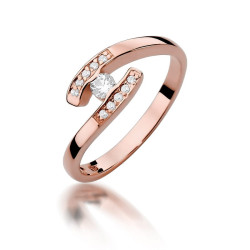 Pierścionek W372 Diament...