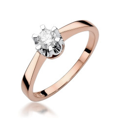 Pierścionek W408 Diament...