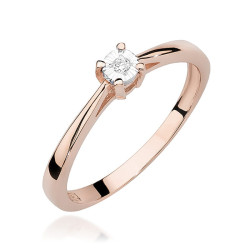 Pierścionek W463 Diament...