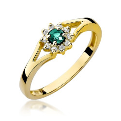 Pierścionek W185 Szmaragd...