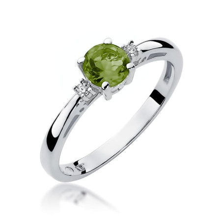 Pierścionek W010 Oliwin 0,60ct białe złoto