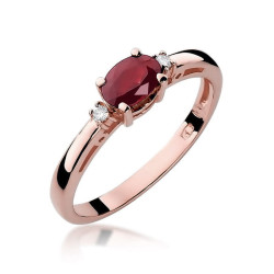 Pierścionek W006 Rubin...