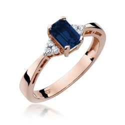 Pierścionek W002 Szafir...